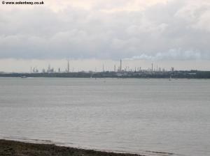 Fawley Power Station across the estuary
