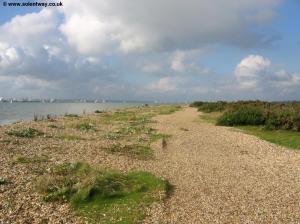 The Solent Way along the coast
