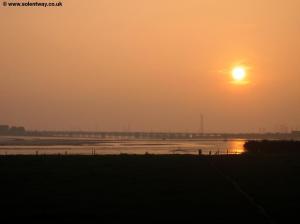 The sun sets over Chichester Harbour